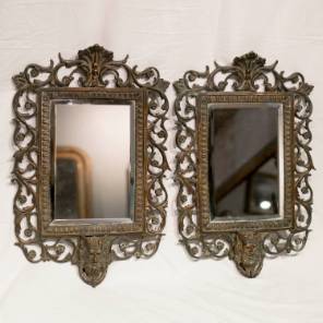 Pair of Bronze Mirrors
